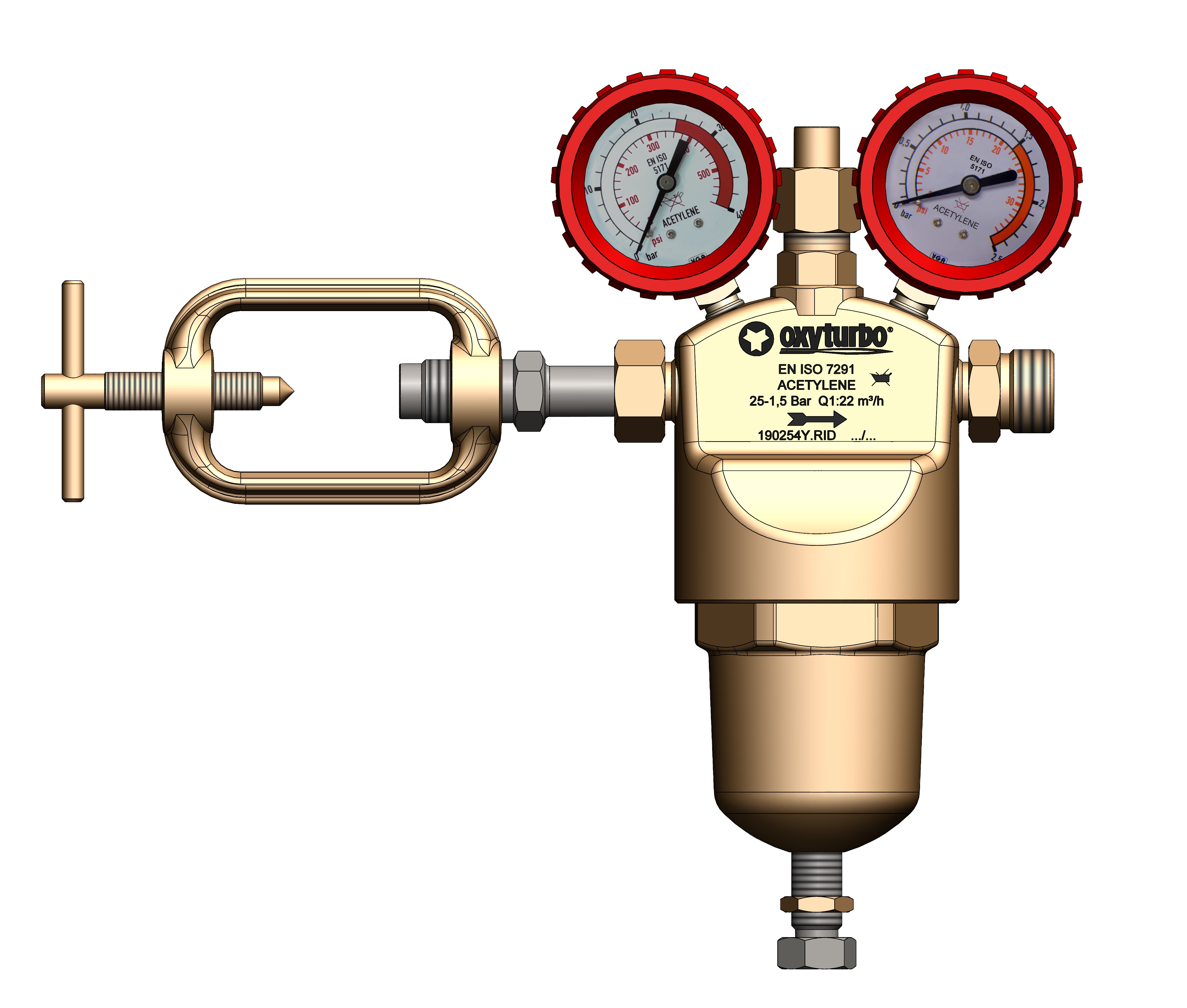 HIGH FLOW RATE REGULATORS WITH RAMP ATTACHMENT